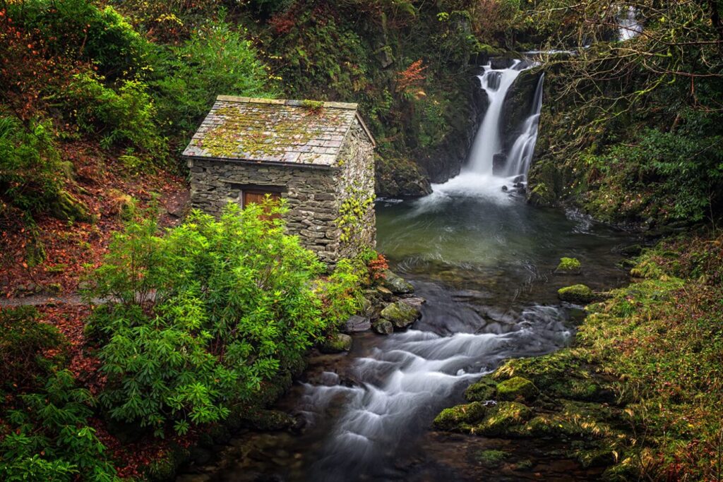 The Grotto at Rydal Falls, Lake District photography tour and workshop.